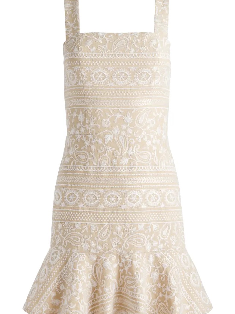 Alice + Olivia Kaidra Drop Waist Mini Dress